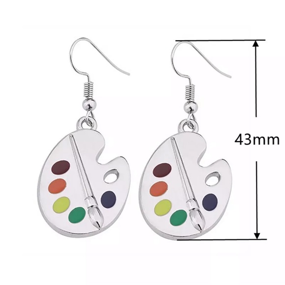 Fashion Palette 925 Silver Drop Earrings Women - Picture 4 of 4